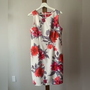 NWT MARIO SERRANI | Floral Sheath Dress | Sz 10